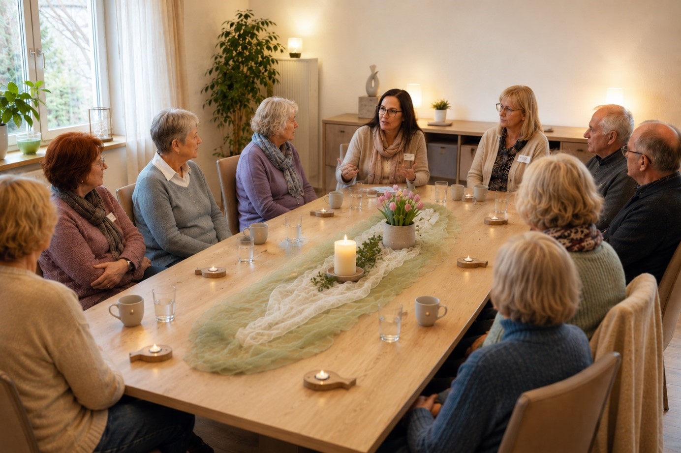 Trauer-Café als Ort für Gespräch, Austausch und stilles Dabeisein