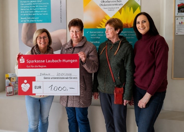 Große Hilfe durch großes Herz: 1.000 Euro Spende der Laubacher Marktfrauen